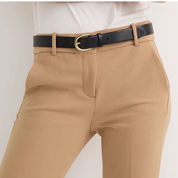 J. Crew Cameron slim cropped pant stretch G8547 Saddle Khaki Size 6 - Picture 2 of 10